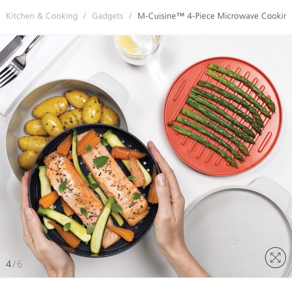 Joseph Joseph M Cuisine Microwave 4 piece Stackable Cooking Set - NWOT - Picture 9 of 9